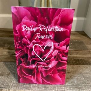 Daily reflections journal pink flower